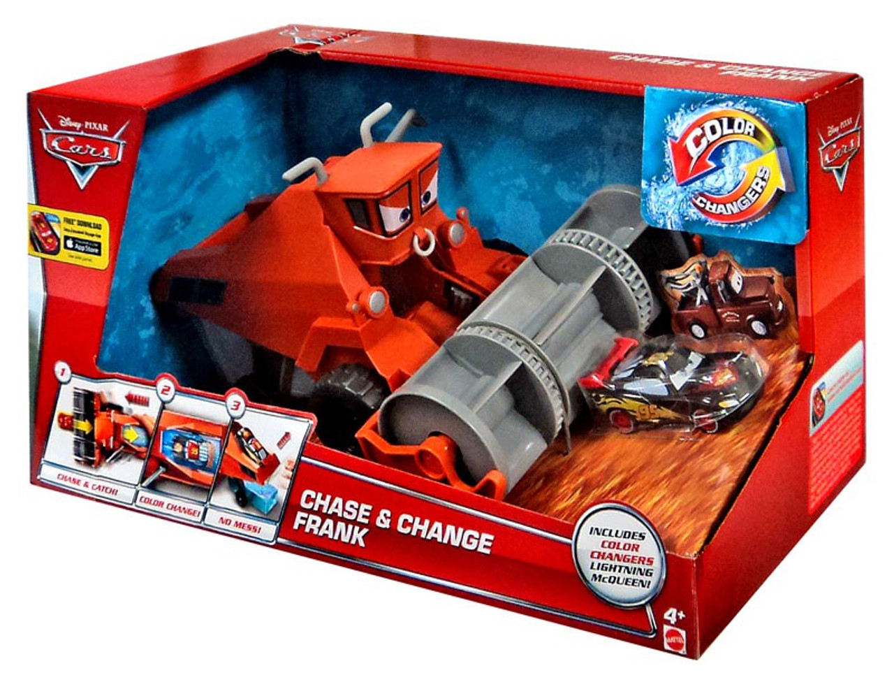 Disney Pixar Cars Color Changers Chase Change Frank 155 Playset Mattel