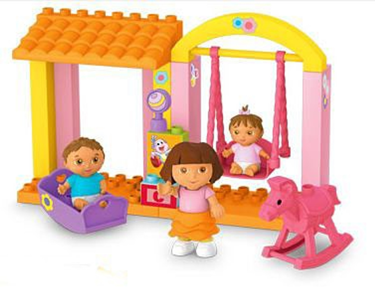 Mega Bloks Dora the Explorer Doras Family Nursery Set 3081 Loose ToyWiz