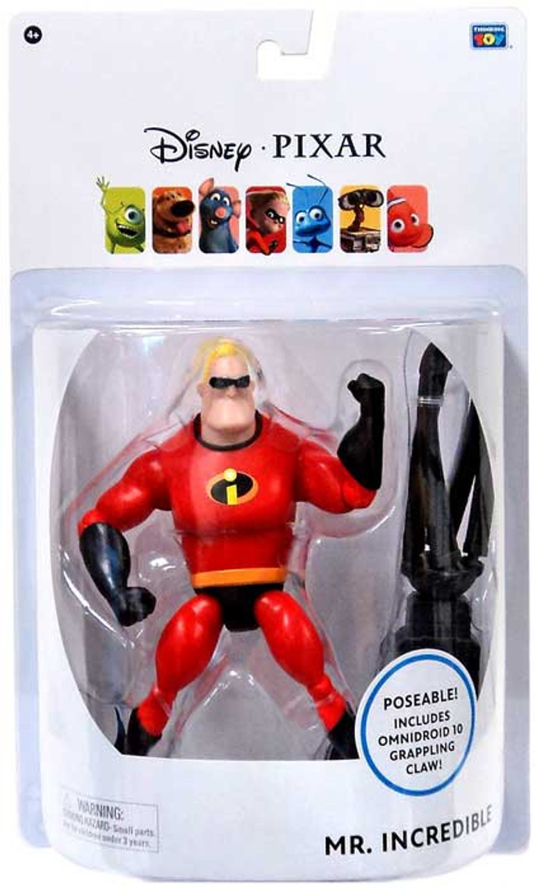 Disney Pixar The Incredibles Mr. Incredible 6 Action Figure 6 Inch Think Way - ToyWiz