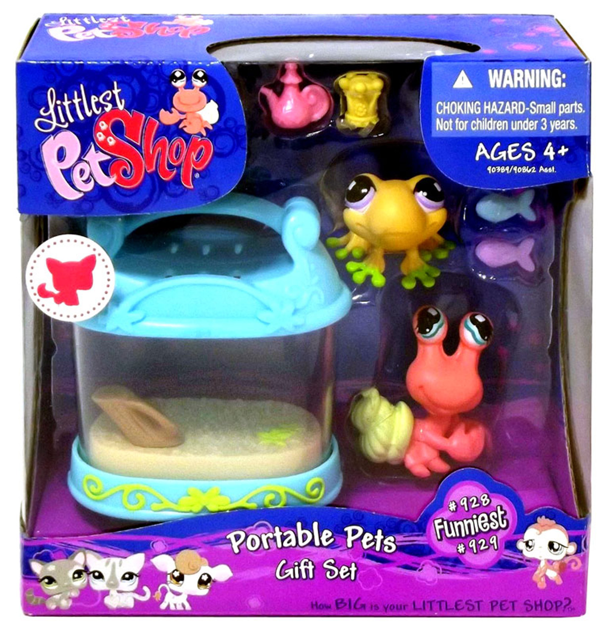 Littlest Pet Shop Fanciest Pets Portable Frog Hermit Crab