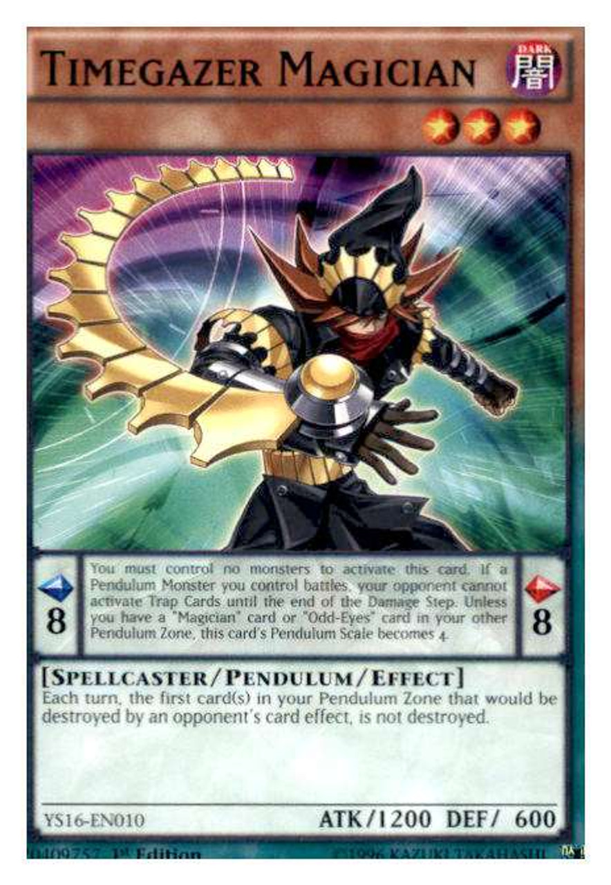 YuGiOh 2016 Starter Deck Yuya Single Card Common Timegazer Magician