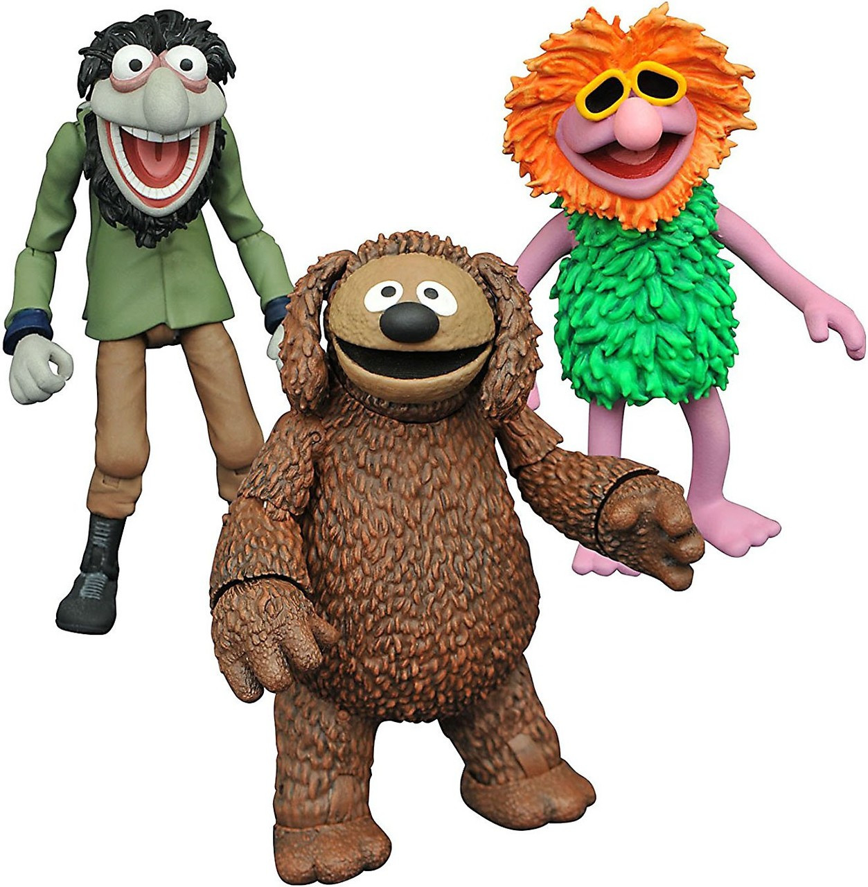 The Muppets Select Series 3 Rowlf, Mahna Mahna Crazy Harry Action Figure Diamond Select Toys