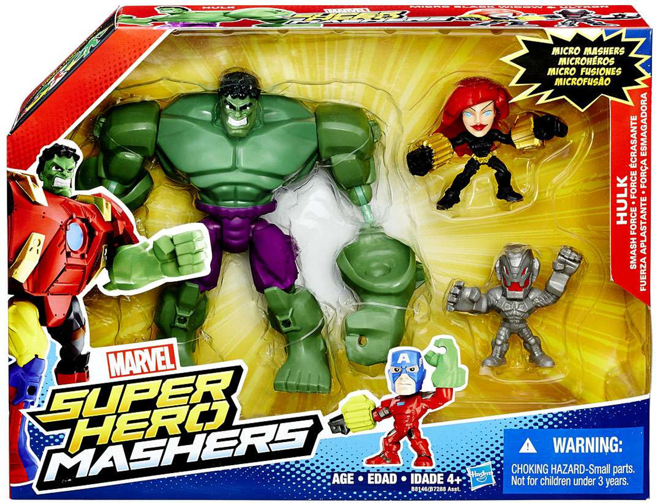 Marvel Super Hero Mashers Hulk Smash Force Figure Set