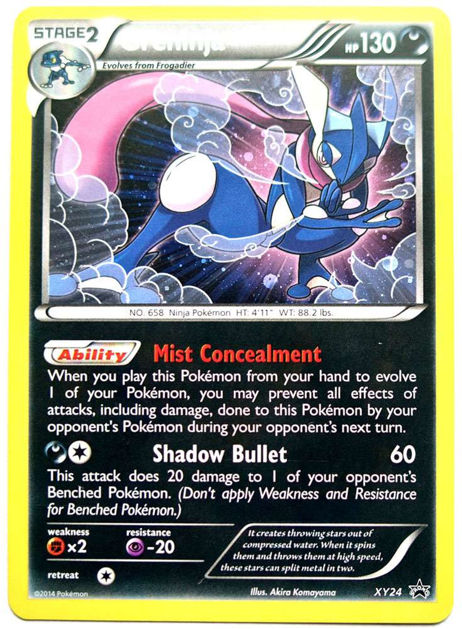 pokemon x y promo single card rare holo greninja xy24 toywiz