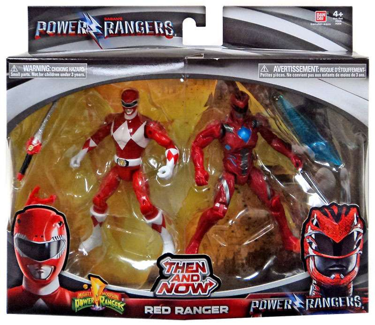 Power Rangers Movie Then And Now Red Ranger 6 Action Figure 2-Pack ...