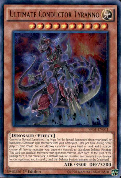YuGiOh Dinosmashers Fury Structure Deck Single Card Ultra Rare Ultimate