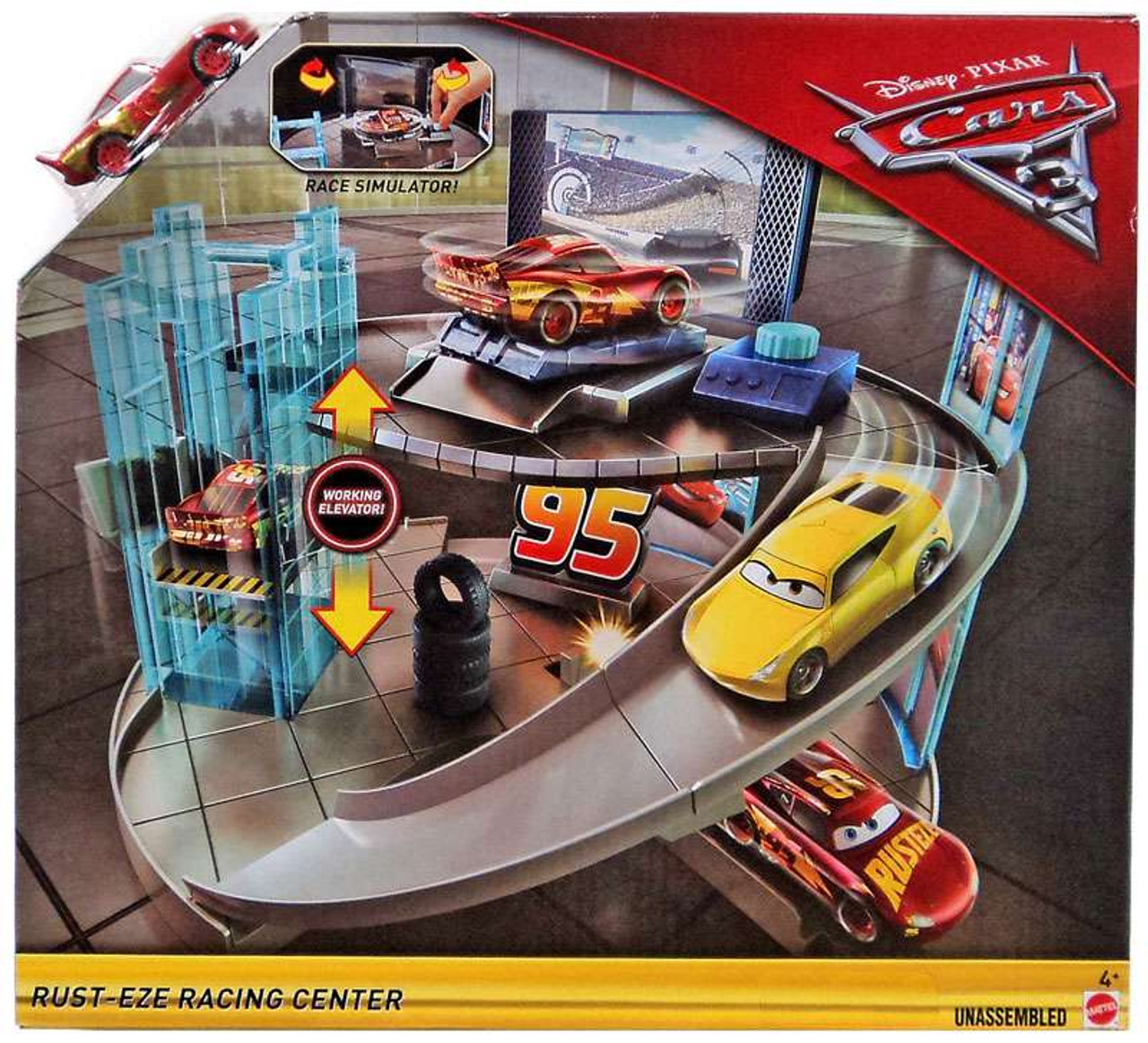 Disney Cars Cars 3 Rust-Eze Racing Center Exclusive Playset Mattel Toys - ToyWiz