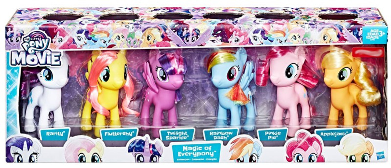 my little pony the movie magic of everypony 6 figure 6 pack hasbro