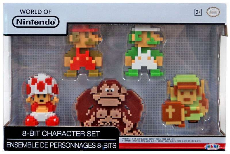 World of Nintendo Legend of Zelda 8Bit Character Set 2.5 Mini Figure 5Pack Mario, Luigi, Toad