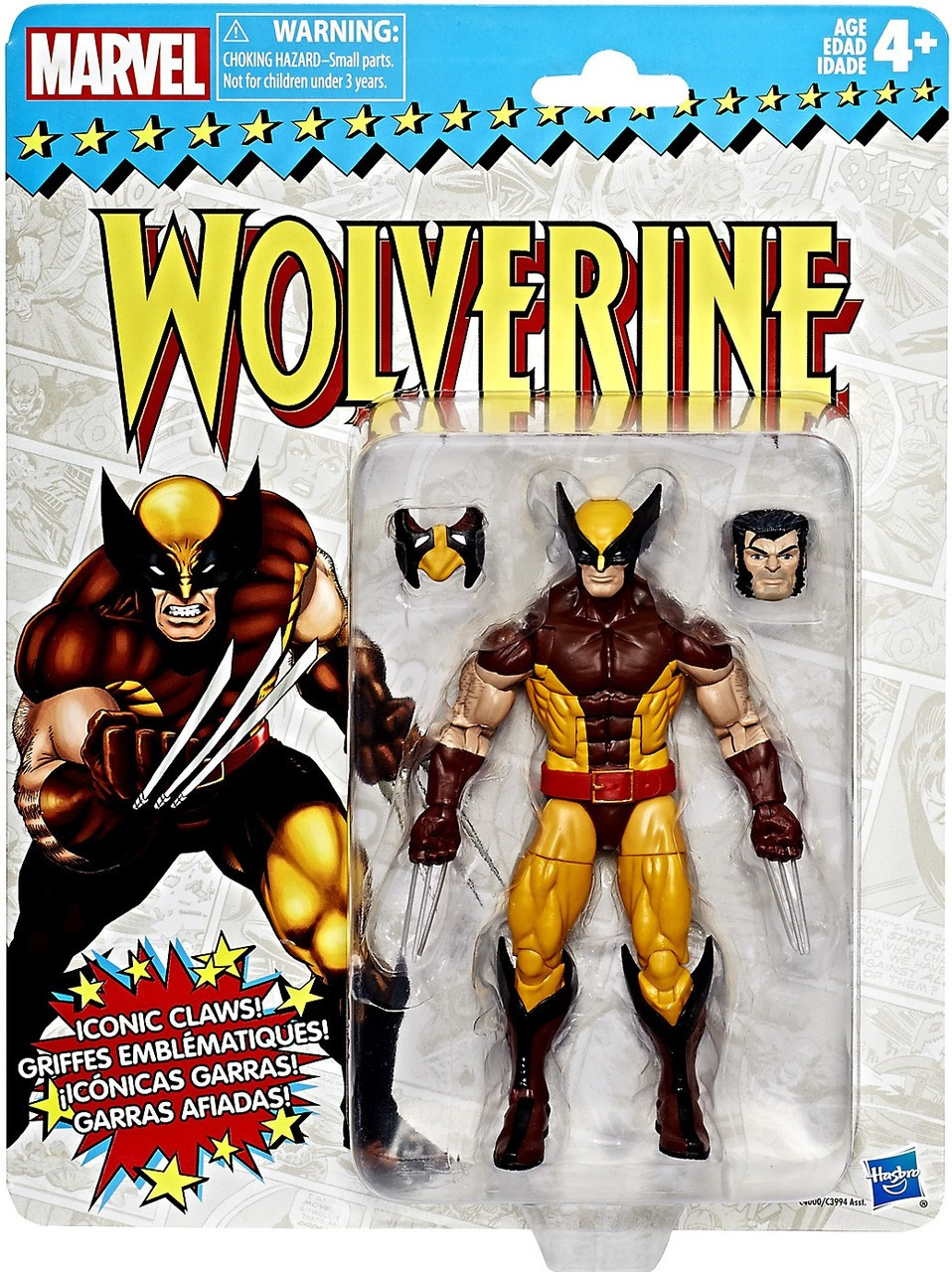 Marvel Marvel Legends Vintage Retro Series 1 Wolverine Action Figure ...