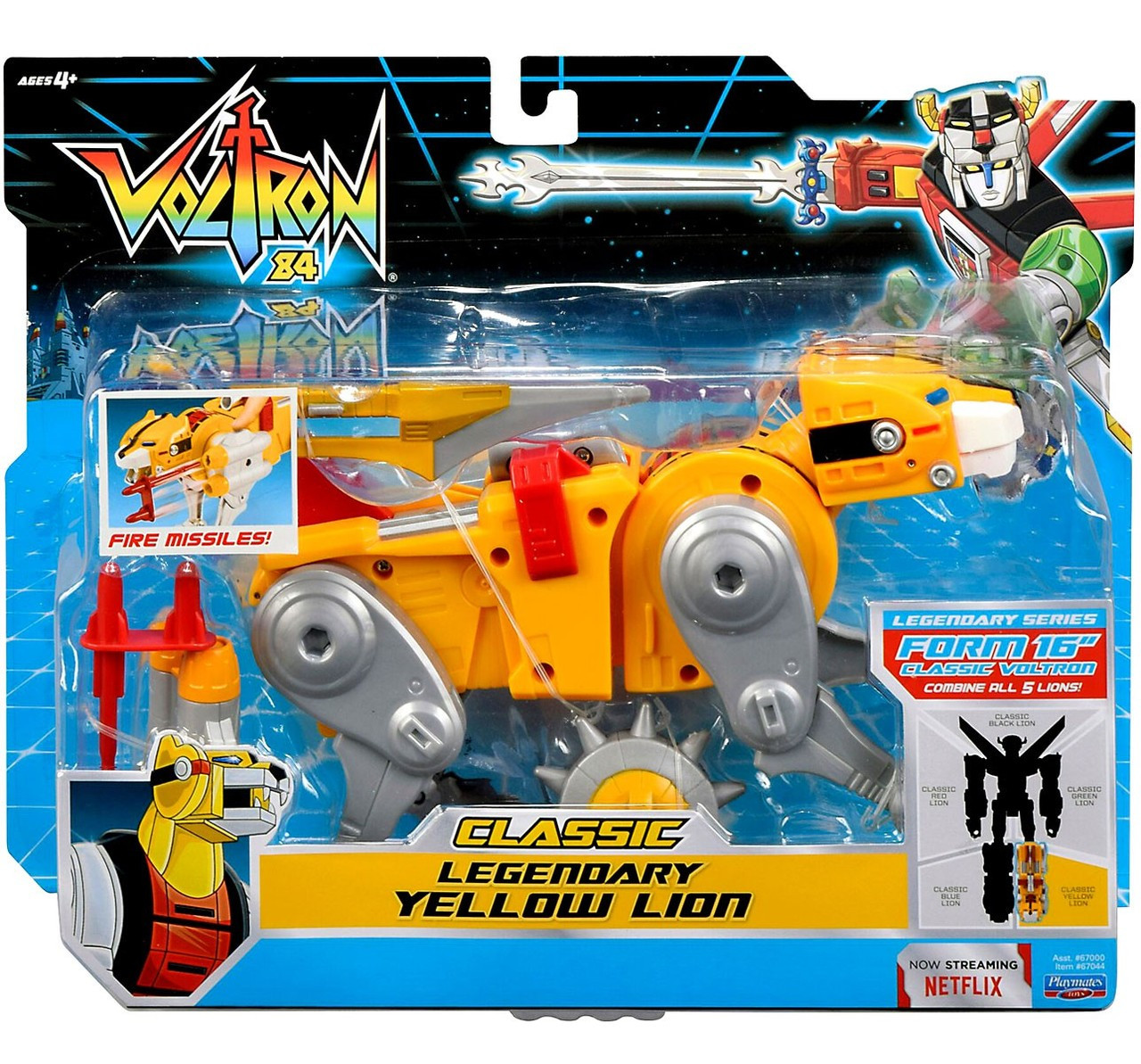 Voltron 84 CLASSIC Legendary Yellow Lion Combinable Action Figure