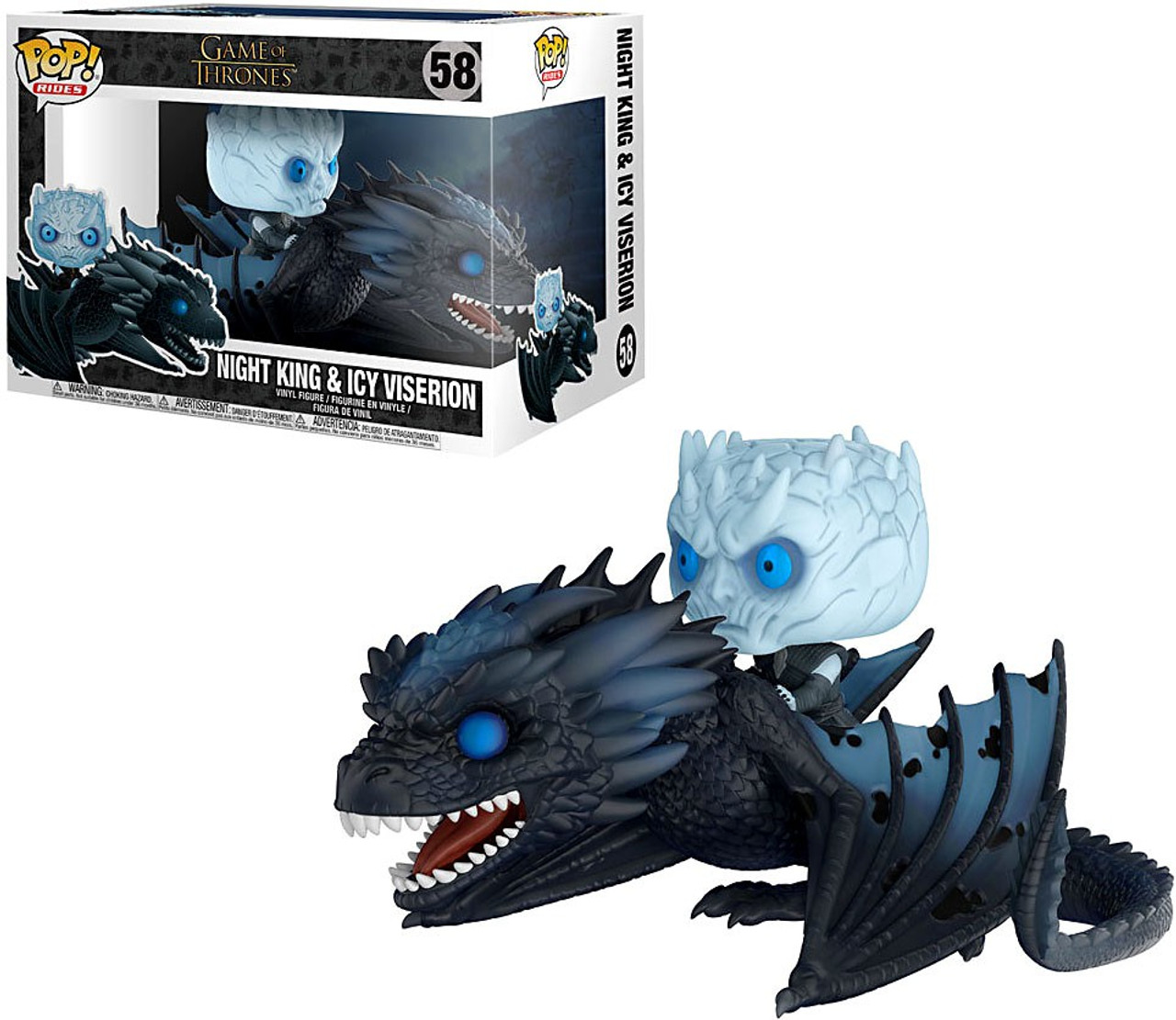 Funko Game of Thrones Funko POP Rides Night King Icy Viserion Vinyl Figure 58 - ToyWiz