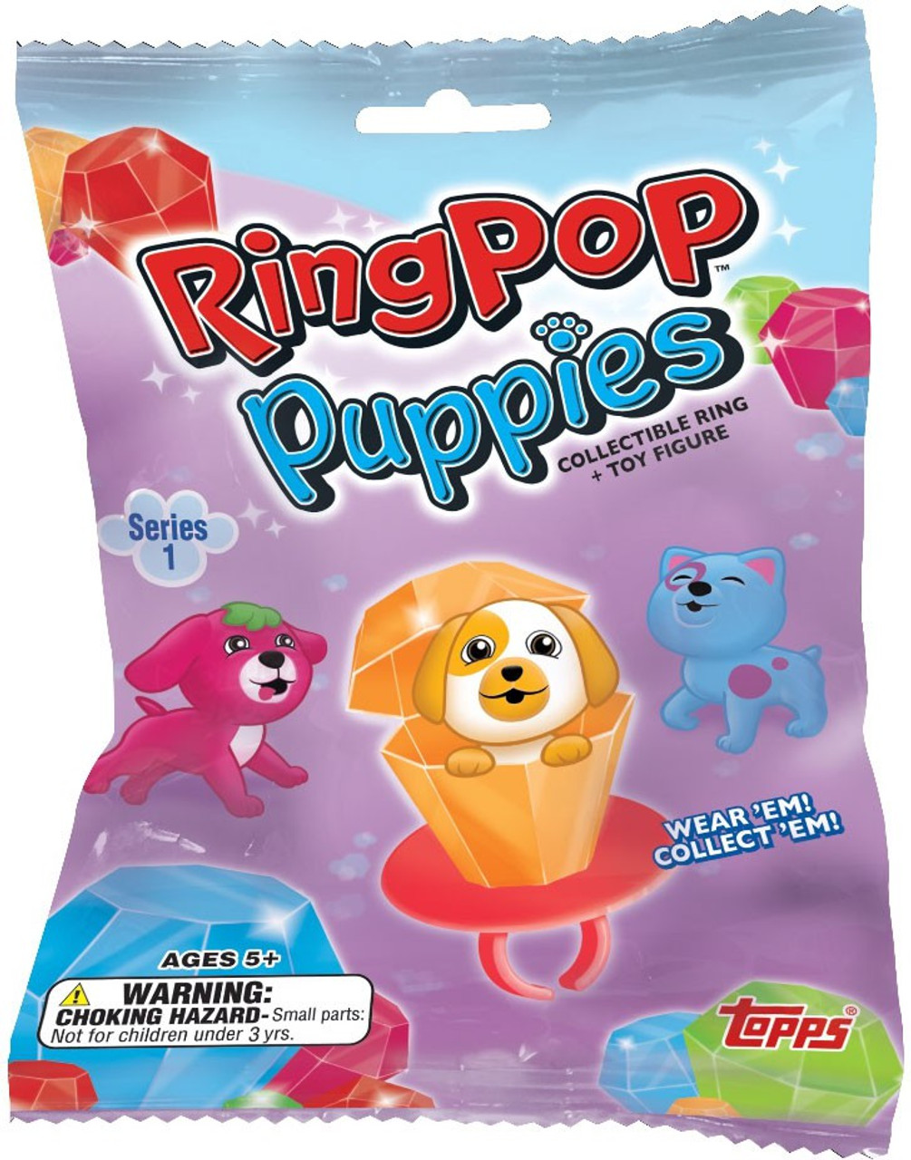 Ring Pop Puppies Series 1 Mystery Pack Topps ToyWiz