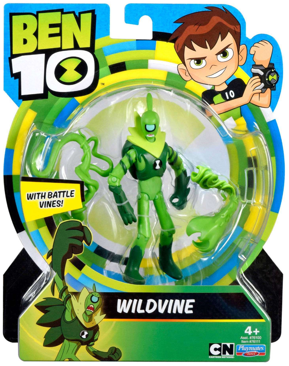 Ben 10 Basic Wildvine 5 Action Figure Battle Vines Playmates ToyWiz