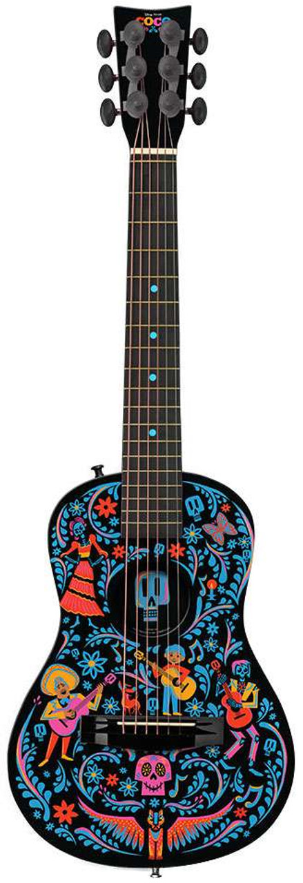 Disney Pixar Coco Acoustic Guitar Exclusive Black Version First Act ...