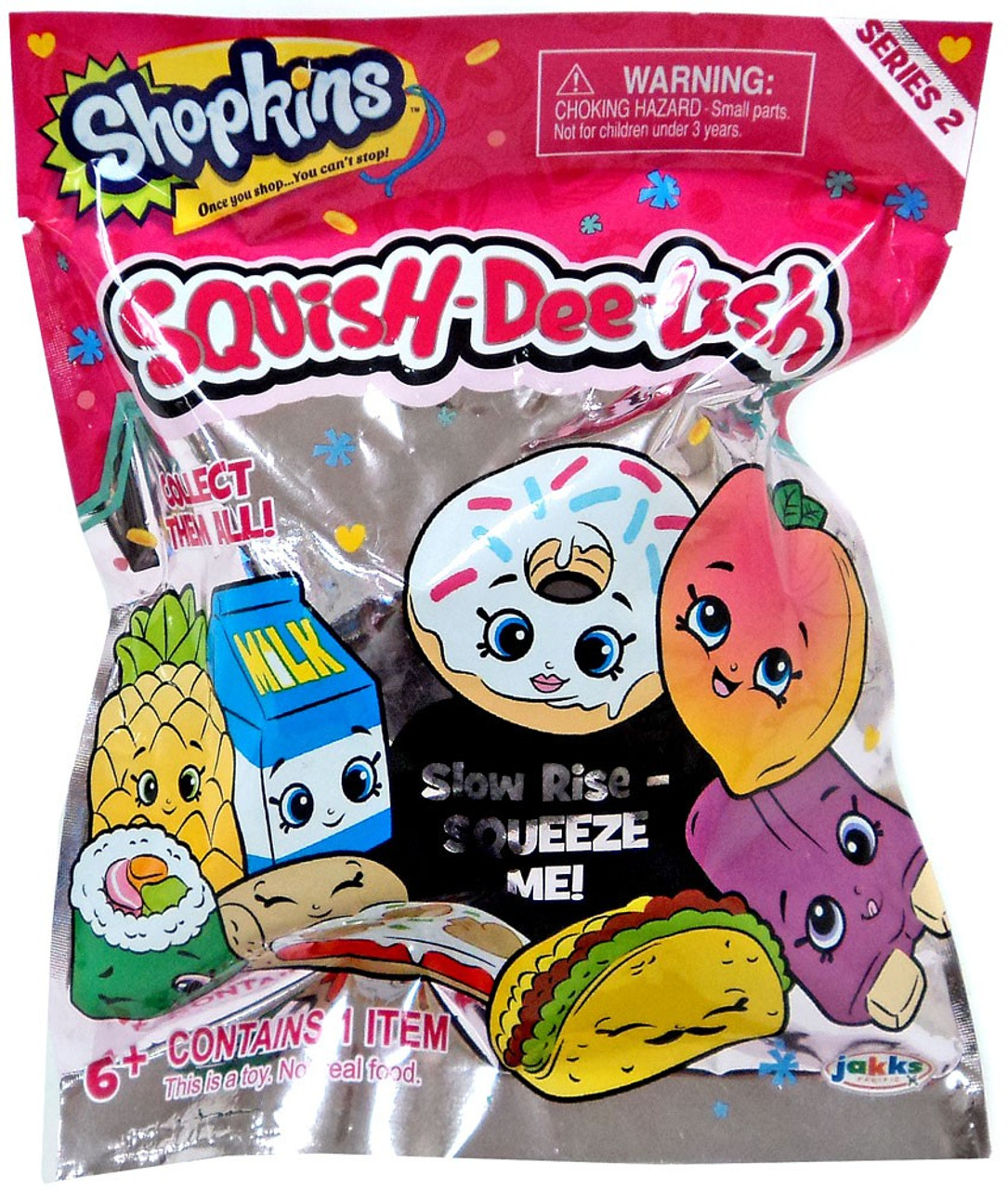 Squish-Dee-Lish Shopkins Series 2 Mystery Pack Jakks Pacific - ToyWiz