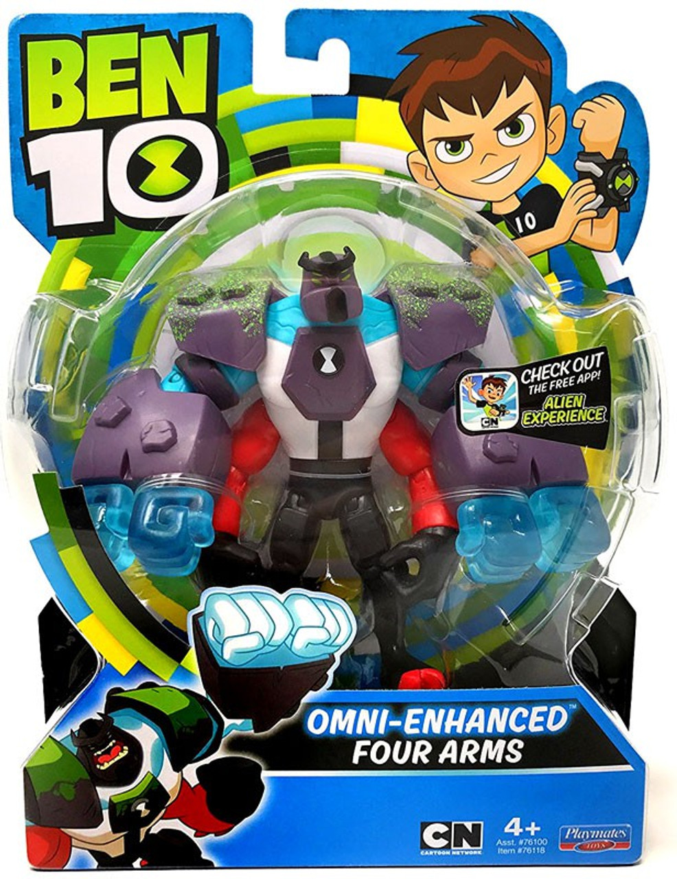Ben 10 Basic OmniEnhanced Four Arms 5 Action Figure Playmates ToyWiz