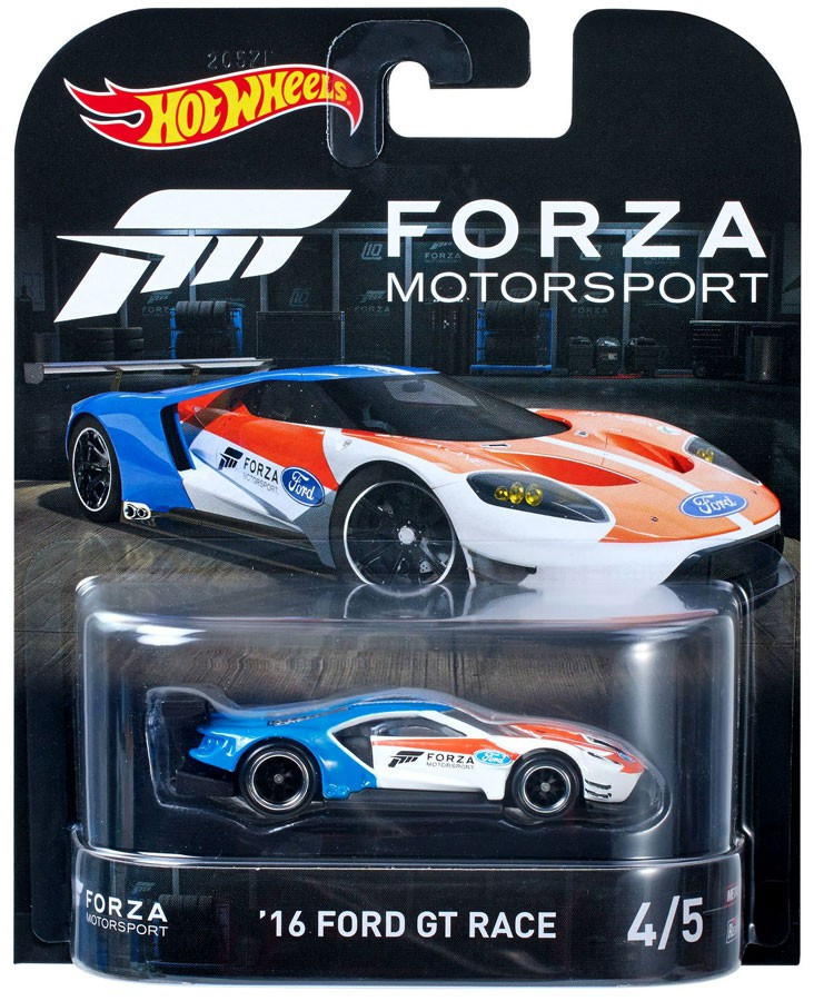 Hot Wheels Forza Motorsport 16 Ford GT Race 164 DieCast Car 45 Mattel