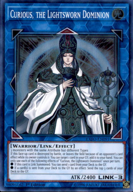 YuGiOh Extreme Force Single Card Super Rare Curious, the Lightsworn