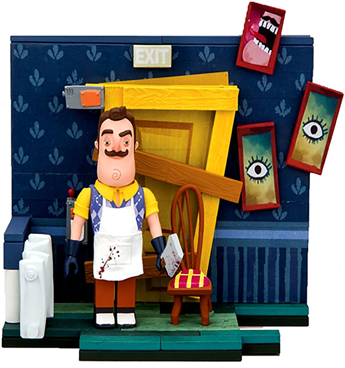 McFarlane Toys Hello Neighbor Basement Door Construction Set - ToyWiz