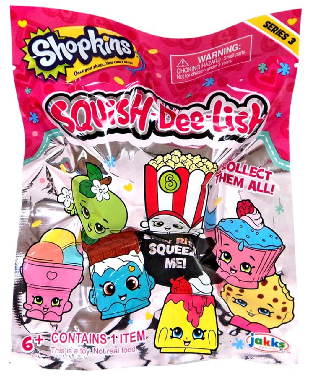 Squish-Dee-Lish Shopkins Series 3 Mystery Pack Jakks Pacific - ToyWiz