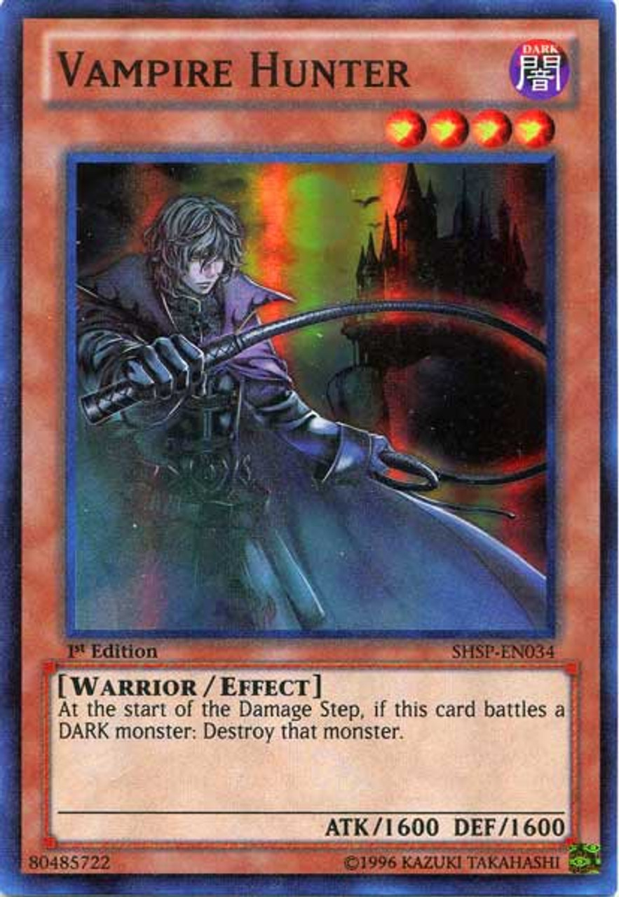 YuGiOh Zexal Shadow Specters Single Card Super Rare Vampire Hunter SHSP-EN034 - ToyWiz