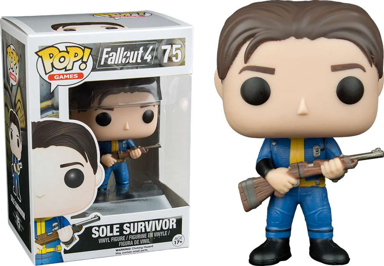 funko fallout 4 funko pop games sole survivor vinyl figure 75 toywiz