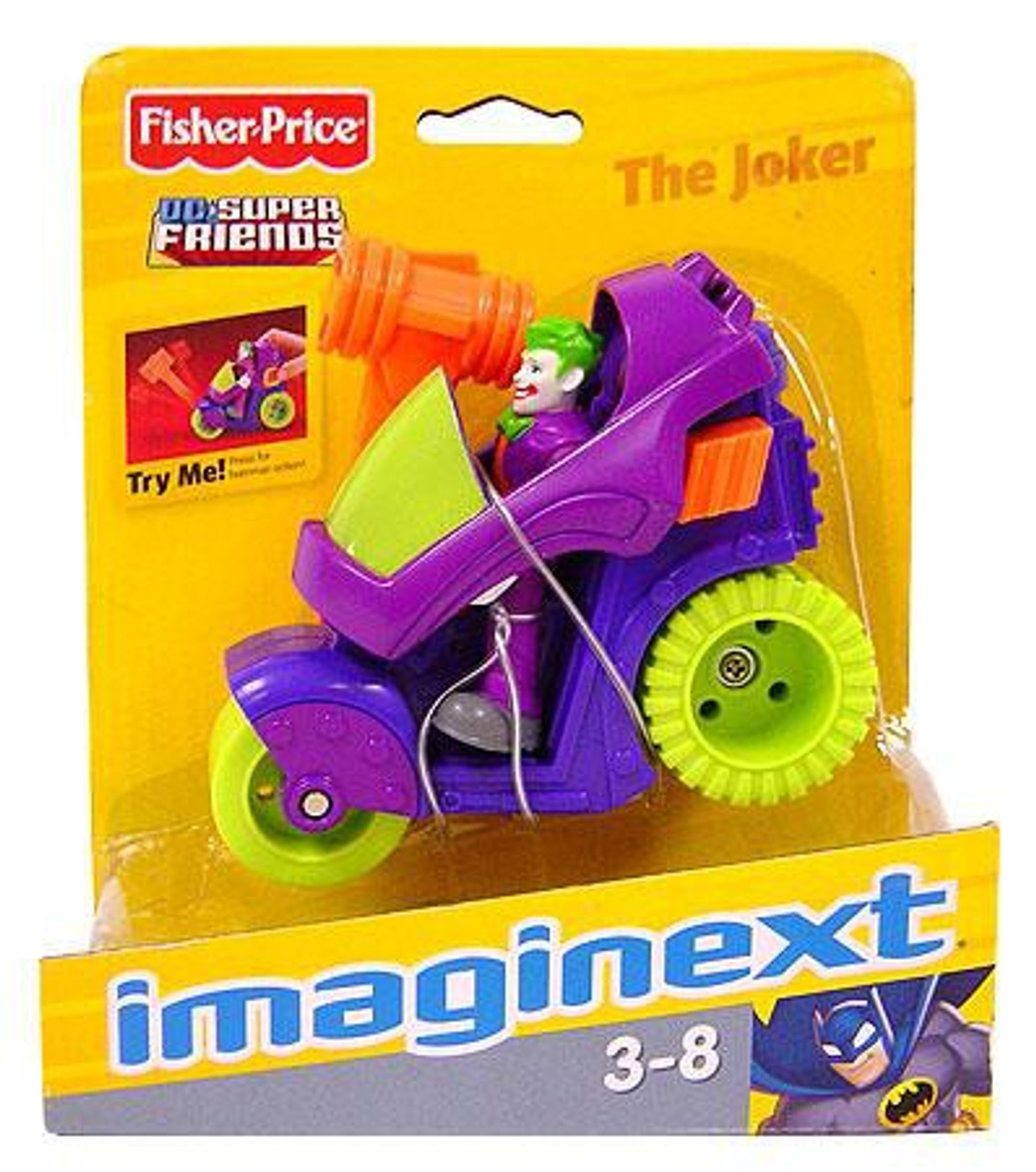 Fisher Price DC Super Friends Batman Imaginext Joker Motorcycle 3