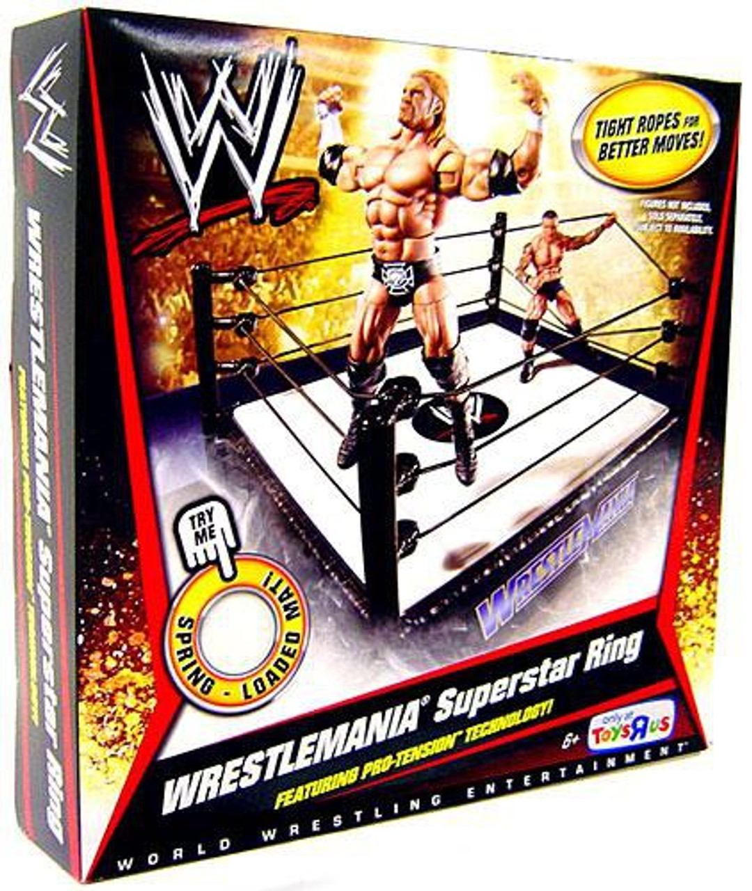 WWE Wrestling Wrestlemania Exclusive Superstar Ring Mattel Toys - ToyWiz