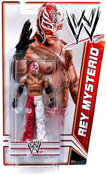 WWE Wrestling Signature Series 2012 Rey Mysterio Action Figure Red White Pants Mattel Toys - ToyWiz