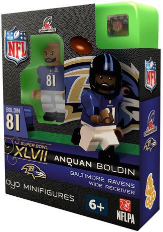NFL Baltimore Ravens NFL Super Bowl XLVII Anquan Boldin Minifigure OYO