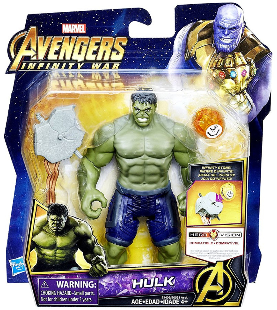 Marvel Avengers Infinity War Hulk Deluxe Action Figure with Infinity