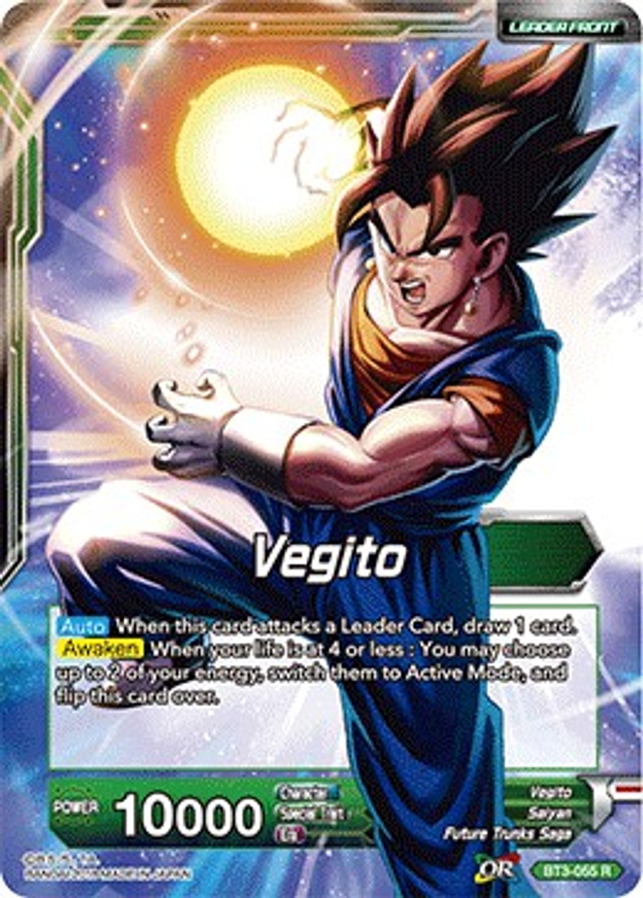 Dragon Ball Super Collectible Card Game Cross Worlds Single Card Rare Vegito BT3-055 - ToyWiz