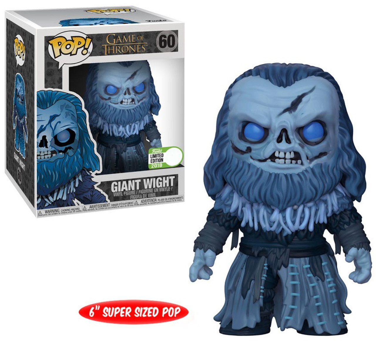 Funko Game of Thrones POP Game of Thrones Giant Wight Exclusive 6 Vinyl Figure 60 Super-Sized