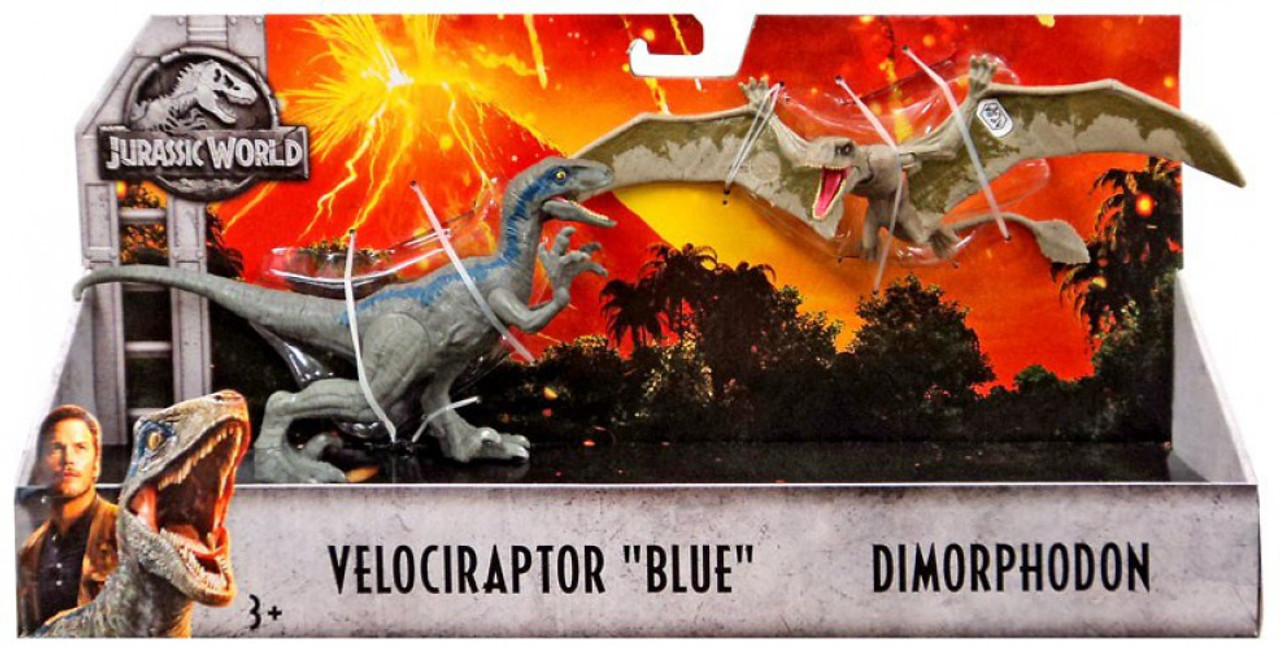 Jurassic World Fallen Kingdom Velociraptor Blue Dimorphodon 5 Action ...
