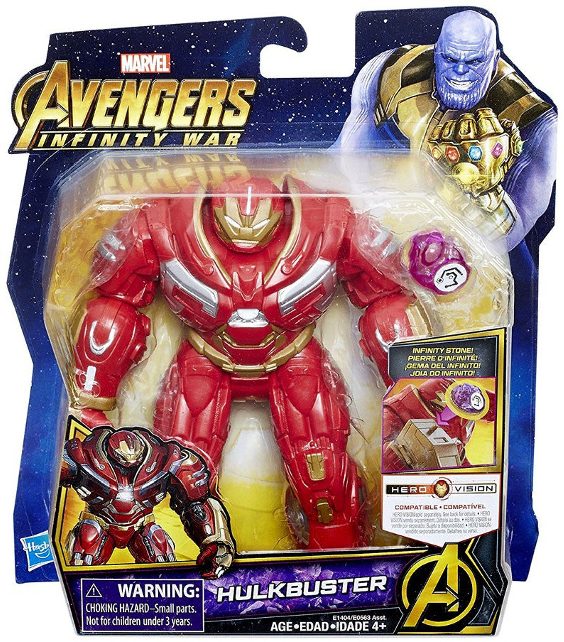 marvel avengers infinity war hulkbuster action figure with stone