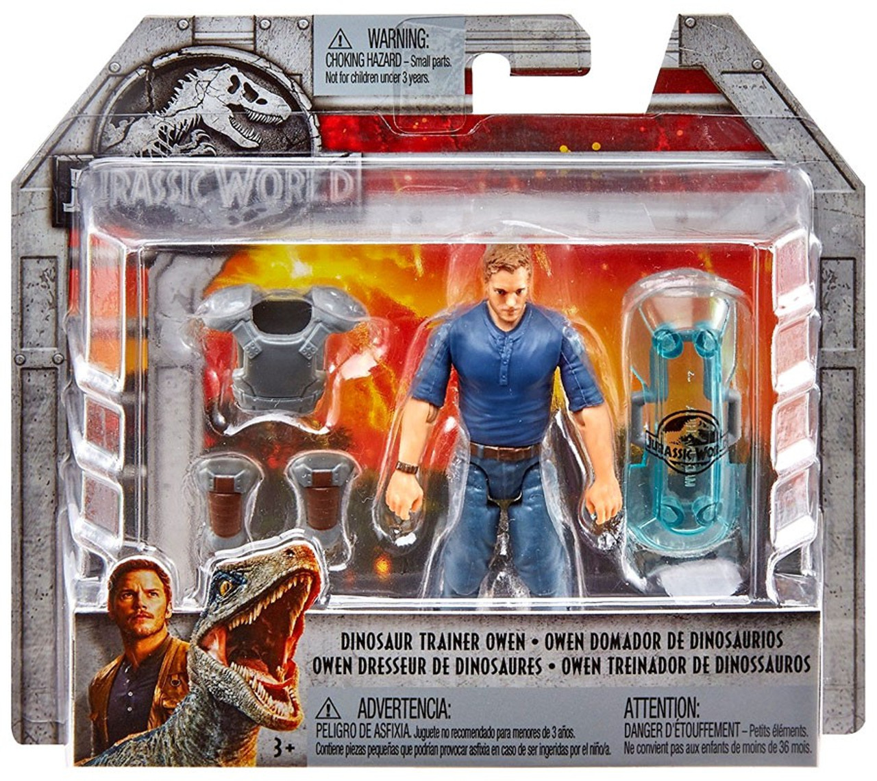 Jurassic World Fallen Kingdom Dinosaur Trainer Owen 3.75 Action Figure