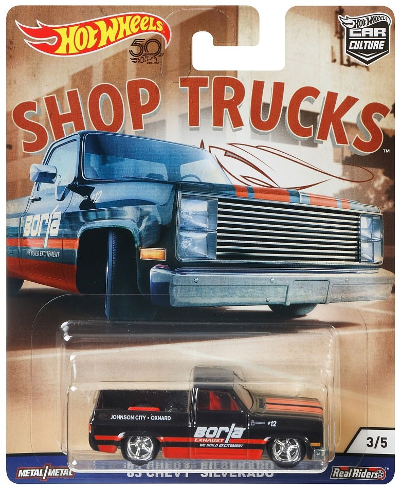 Hot Wheels Car Culture Shop Trucks 83 Chevy Silverado 164 DieCast Car