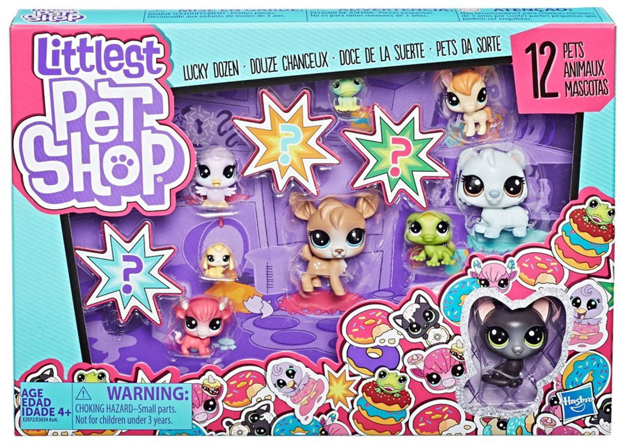 littlest pet shop lucky dozen donuts figure pack hasbro toys toywiz