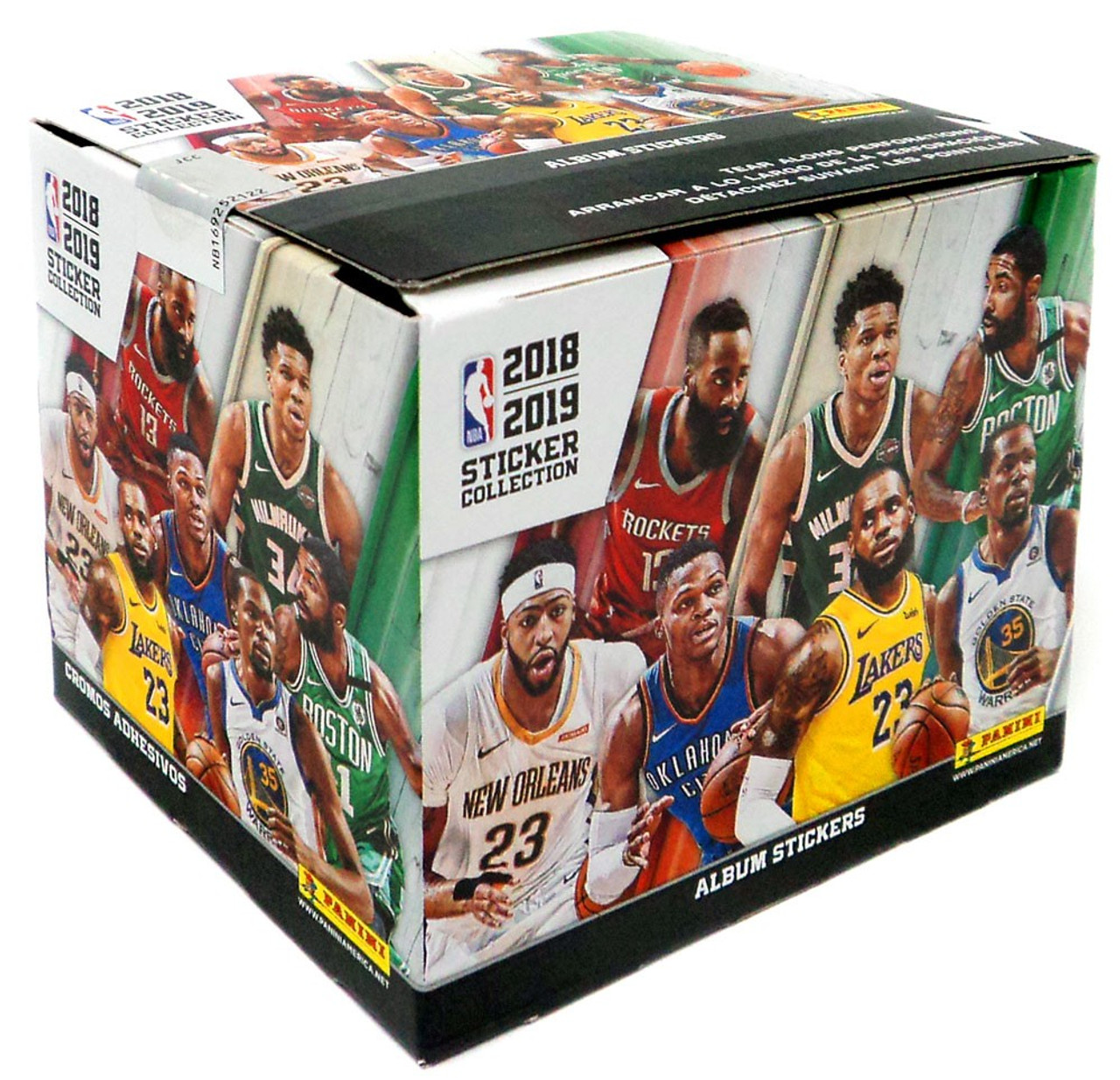 Nba Basketball 2018 19 Sticker Collection Box 50 Packs Panini Toywiz 