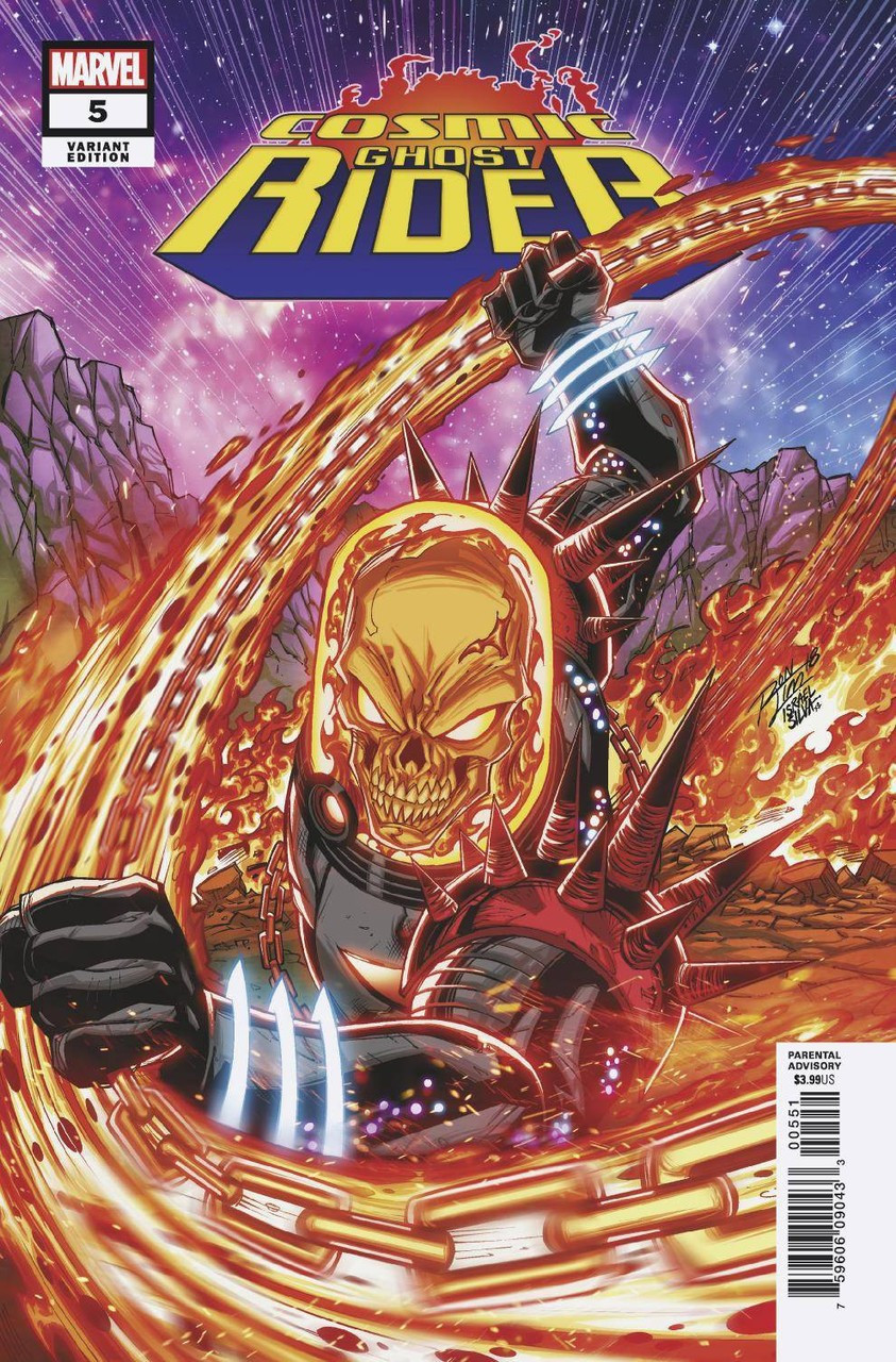 marvel cosmic ghost rider comic book 5 of 5 ron lim variant cover