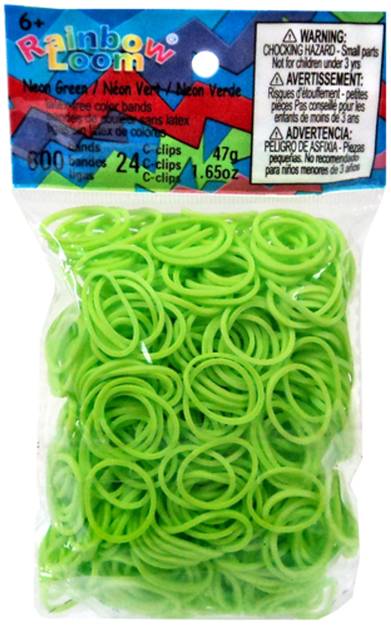 Rainbow Loom Neon Green Rubber Bands Refill Pack RL11 600 ct Twistz