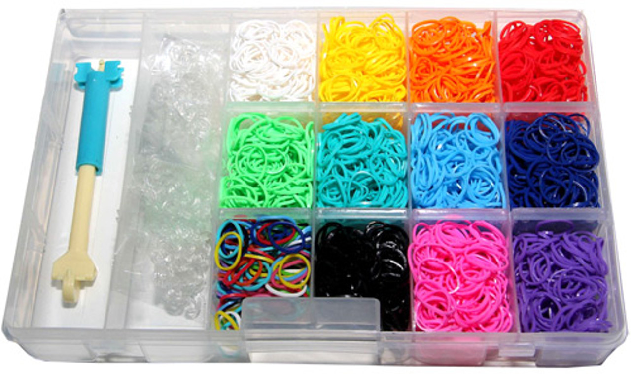 Rainbow Loom Rainbow Loom Rubber Band Bracelet Kit 3,900 Bands Twistz
