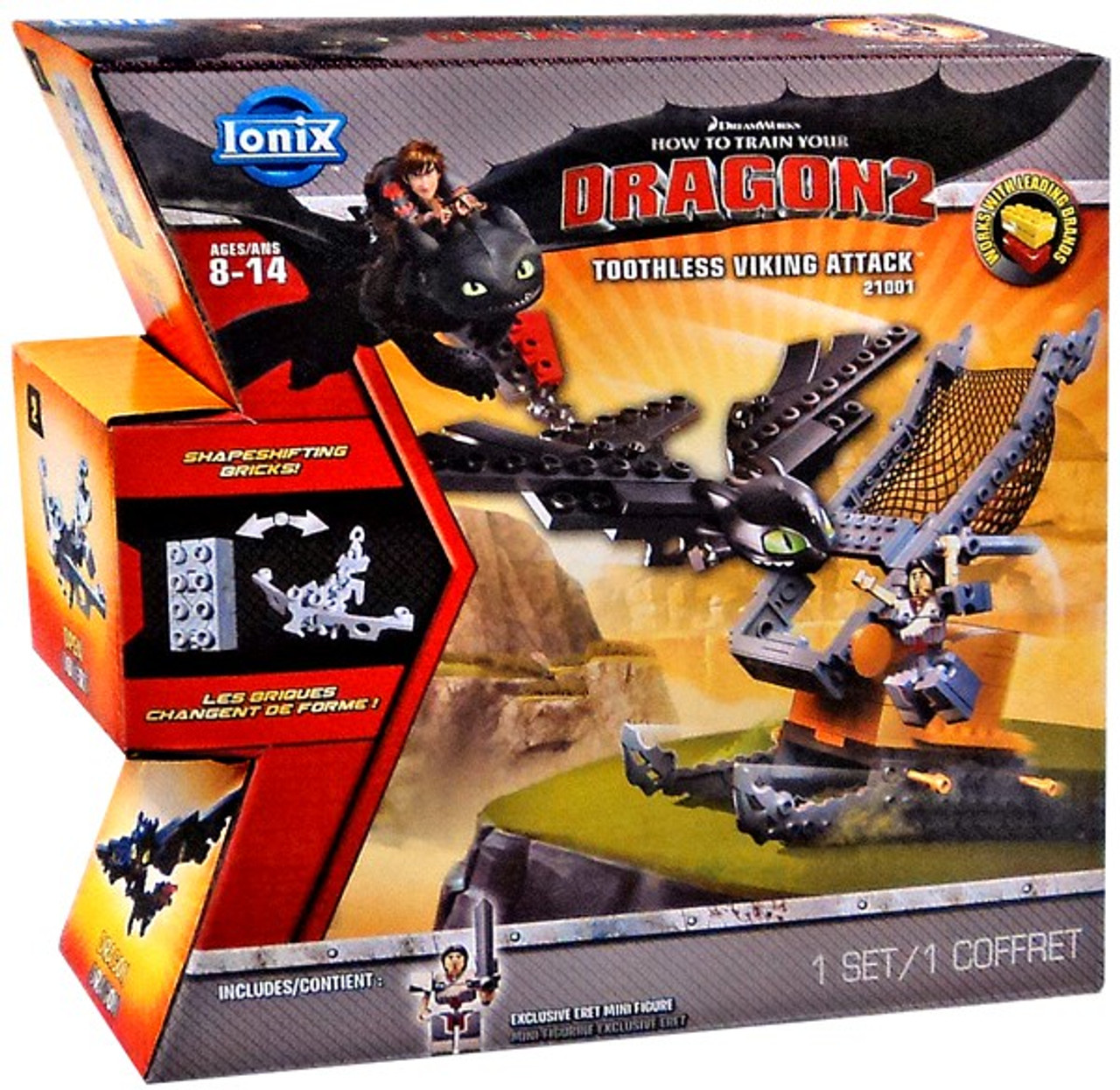 How to Train Your Dragon 2 Ionix Toothless Viking Attack