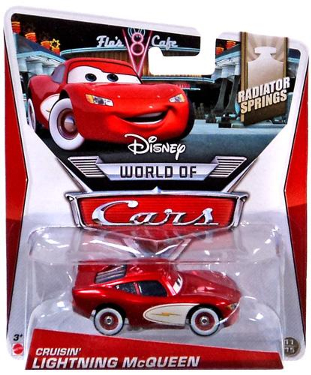 Disney Pixar Cars The World Of Cars Series 2 Cruisin Lightning Mcqueen 155 Diecast Car Mattel 