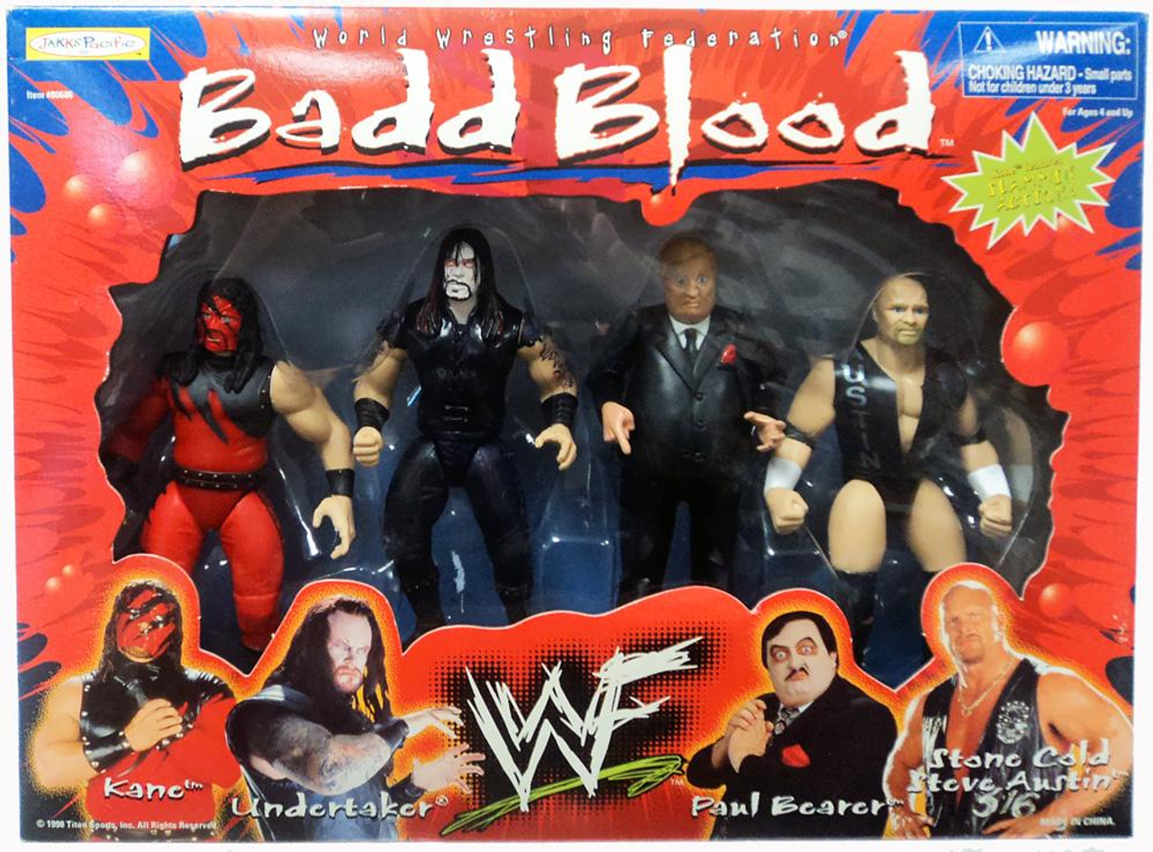 WWE Wrestling WWF Badd Blood 6 Action Figure 3Pack Jakks Pacific ToyWiz