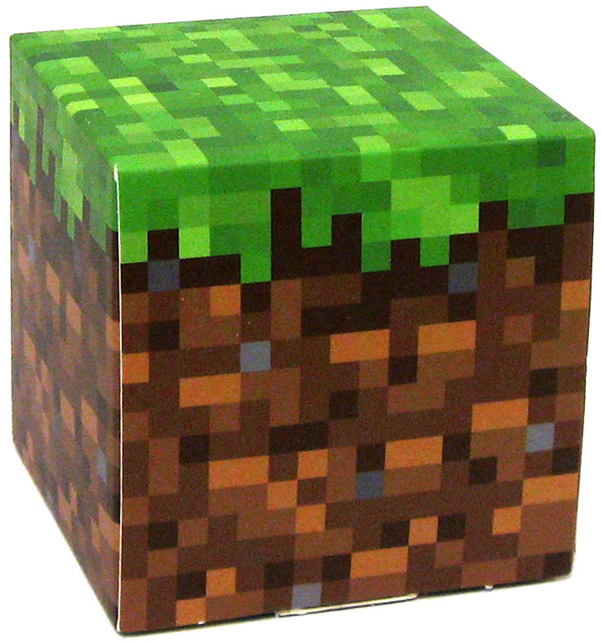 Minecraft Grass Block Papercraft Single Piece Jazwares - ToyWiz