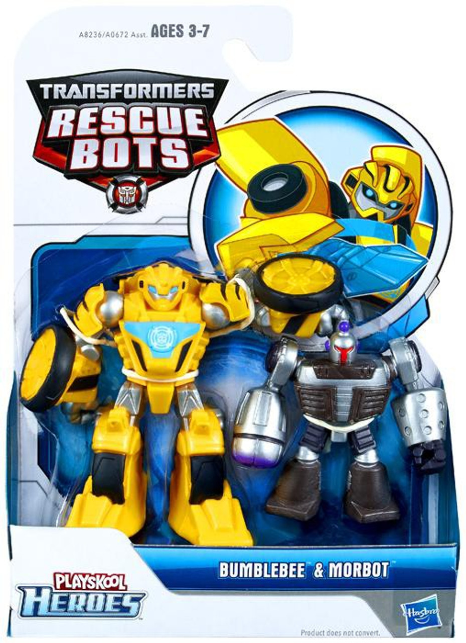 transformers rescue bots playskool heroes bumblebee morbot action