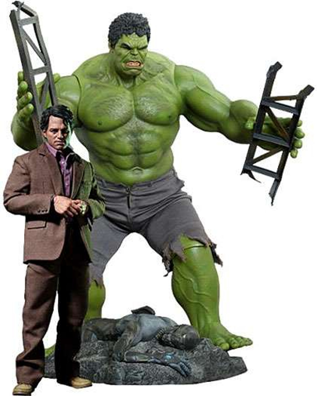Marvel Avengers Movie Masterpiece Bruce Banner & Hulk Collectible Figure
