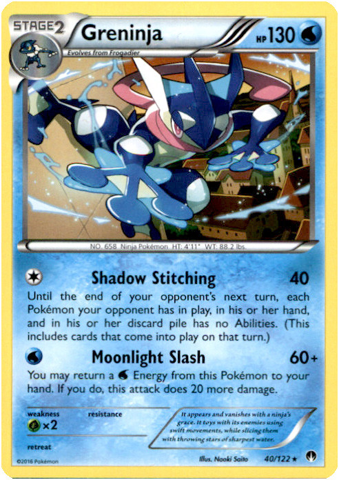 pokemon x y breakpoint single card rare greninja 40 toywiz